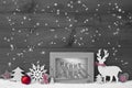 Black White Red Christmas Background Snowflakes Frame Merry Xmas Royalty Free Stock Photo