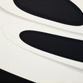 Monochrome Abstract Painting: Curvaceous Simplicity In Solid Number 26a