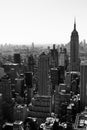 Black and white Manhattan, New York City Royalty Free Stock Photo