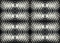 BLACK AND WHITE REPEAT INTERSECTING WAVE PATTERN Royalty Free Stock Photo