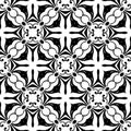 Black and white repeat pattern and vector image