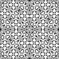Black and white repeat pattern and vector image