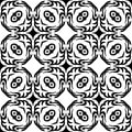 Black and white repeat pattern and vector image