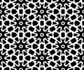 Black and white repeat pattern vector and seamless background image