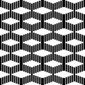 Black And White Repeated Geometric Pattern Repeated Design On White Background Royalty Free Stock Photo