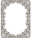 Black and white retro frame Royalty Free Stock Photo