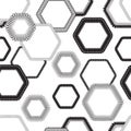 Blue spheres abstract vector seamless painterly pattern print background design