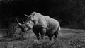 Black and white rhino kwazulu natal