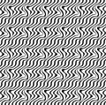 Black and white ripple stripe seamless pattern abstract