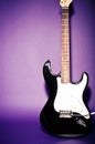 Retro look electric guitar