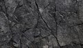 Black white rock texture. Dark gray stone granite background for design. Rough cracked mountain surface. Close-up Royalty Free Stock Photo
