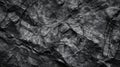 Black white rock texture with Dark gray stone granite background for design. Rough cracked mountain surface. Close-up. Crumbled Royalty Free Stock Photo