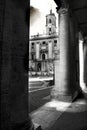 Black and white of Rome campidoglio the place Major`s building