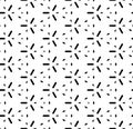Black and white seamless abstract pattern. Background and backdrop. Grayscale ornamental design. Mosaic ornaments. Vector graphic Royalty Free Stock Photo