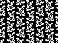 Black and white seamless curls pattern. Background for promotional items, wallpapers and prints. Vector illustration Royalty Free Stock Photo