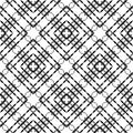 Black and white Seamless Damask pattern. Repeating ornaments