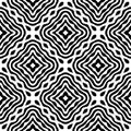 Black and white SEAMLESS GEOMETRIC pattern Royalty Free Stock Photo