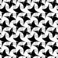 Black and white seamless geometric pattern. Repeatable texture Royalty Free Stock Photo