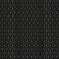 Black and white seamless geometric vector pattern, hexagons and cubes grid Royalty Free Stock Photo