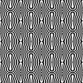 Black and white seamless geometrical pattern