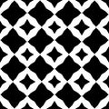 Black and white seamless and geometrical pattern