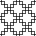 Black and white seamless geometrical pattern