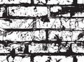 Black and white seamless pattern with brick wall Royalty Free Stock Photo