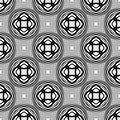 Black and white seamless pattern geometrical lining. Background, squares. Royalty Free Stock Photo