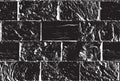 Black-white seamless pattern with old brick wall Royalty Free Stock Photo