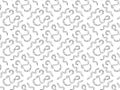 Black and white seamless pattern from the ornamental zodiac sign symbolizing Ophiuchus and snakes. For textile, wallpaper, fabric Royalty Free Stock Photo