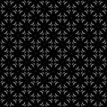 Black and white seamless pattern texture. Greyscale ornamental graphic design.