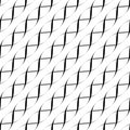 Black and white seamless pattern twist line style, abstract back Royalty Free Stock Photo