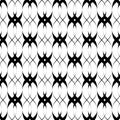 Black and white seamless pattern twist line style, abstract back Royalty Free Stock Photo