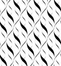 Black and white seamless pattern twist line style Royalty Free Stock Photo