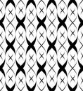Black and white seamless pattern twist line style Royalty Free Stock Photo