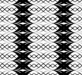 Black and white seamless pattern twist line style Royalty Free Stock Photo