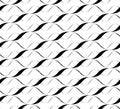 Black and white seamless pattern twist line style Royalty Free Stock Photo