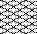 Black and white seamless pattern twist line style Royalty Free Stock Photo