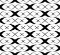Black and white seamless pattern twist line style, abstract background Royalty Free Stock Photo