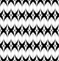 Black and white seamless pattern twist line style, abstract background Royalty Free Stock Photo