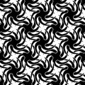 Black and white seamless pattern twist stylish