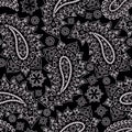 Black and white seamless pattern . Vector print