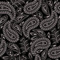 Black and white seamless pattern . Vector print