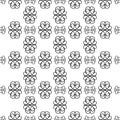 Black and white Seamless pattern.