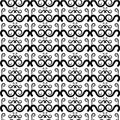 Black and white Seamless pattern.