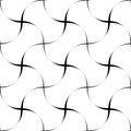 Black and white seamless pattern wave line style, abstract background Royalty Free Stock Photo