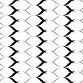 Black and white seamless pattern wave line style, abstract background Royalty Free Stock Photo