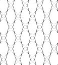 Black and white seamless pattern wave line style, abstract background Royalty Free Stock Photo