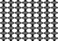 Black and white seamless repeated geometric art pattern background