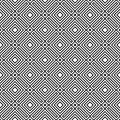 Black and white seamless repeated geometric art pattern background Royalty Free Stock Photo